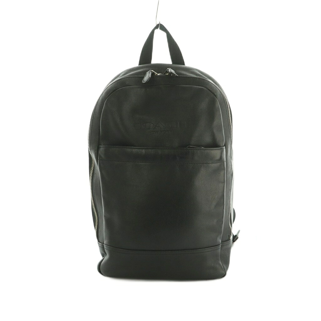 【中古】コーチ職 COACH 背嚢 デイパック なめし革 黒 F54135 /MI ■os レディース 【ベクター 古着】 260317