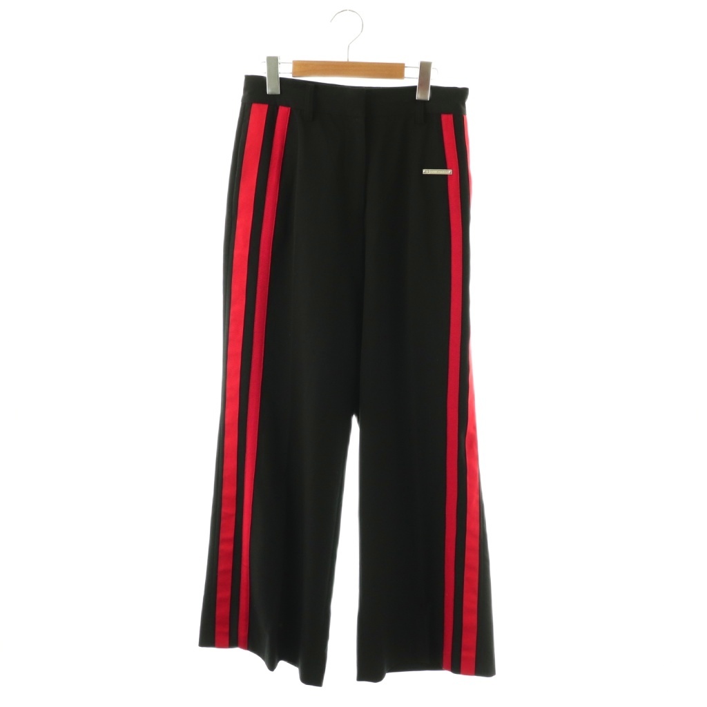 【中古】プランクプロジェクト PRANK PROJECT Side Line Slacks スラックスパンツ ワイド ライン 38 ブラック /HK ■OS ■SH レディース 【ベクトル 古着】 260305