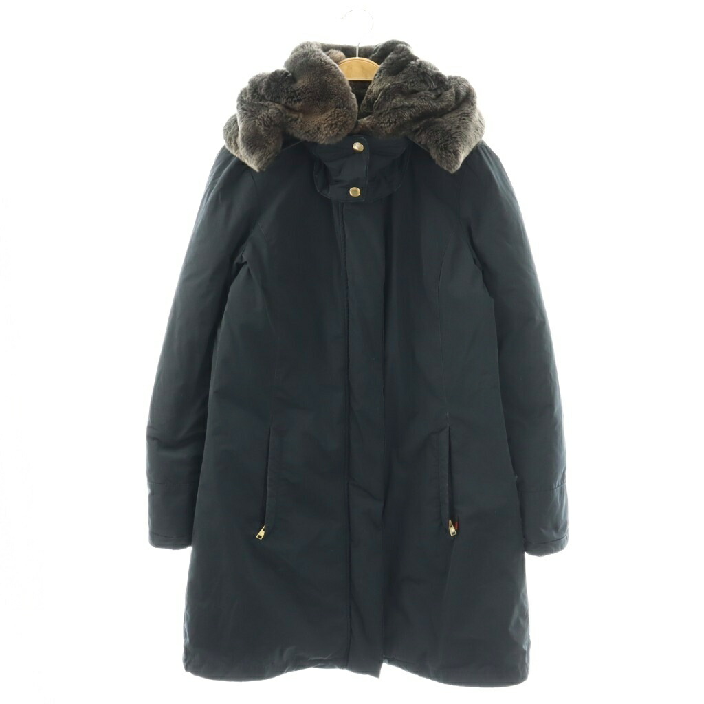 【中古】ウールリッチ WOOLRICH ユナイテッドアローズ別注 WWCPS2861 BOW BRIDGE コート ダウン ジップアップ S ネイビー /HK ■OS レディース 【ベクトル 古着】 260303