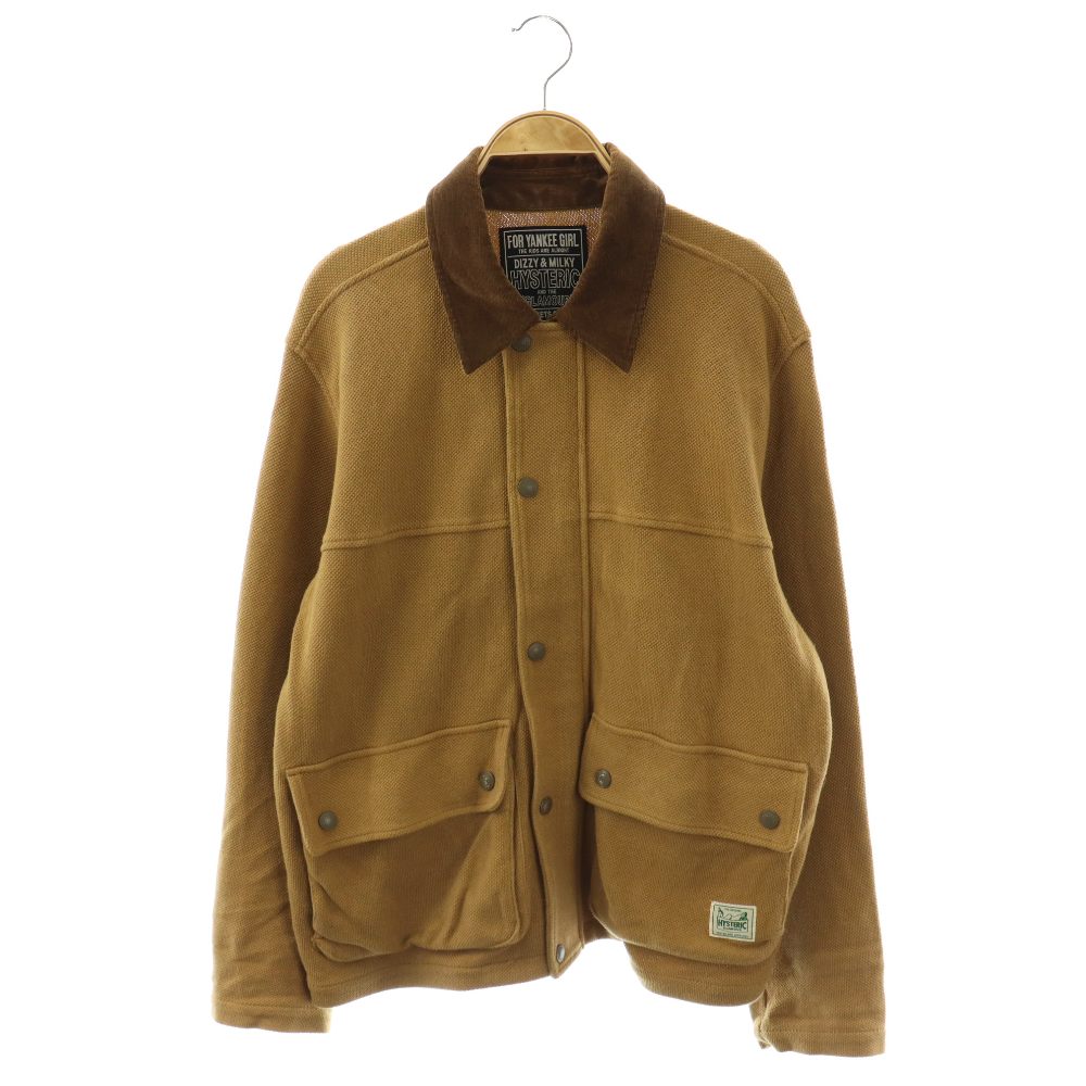 【中古】ヒステリックグラマー HYSTERIC GLAMOUR AUTHENTIC 細工物上衣 アウター 綿織物 M ベージュ /NR ■os メンズ 【ベクター 古着】 260311