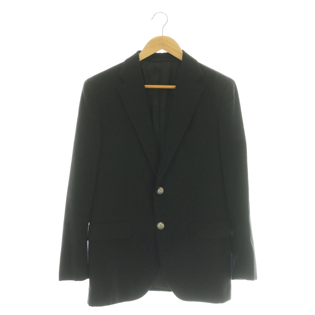 【中古】ユナイテッドアローズ UNITED ARROWS ウール2Bメタルボタンテーラードジャケット 総裏地 46 ブラック /CX ■OS メンズ 【ベクトル 古着】 260306