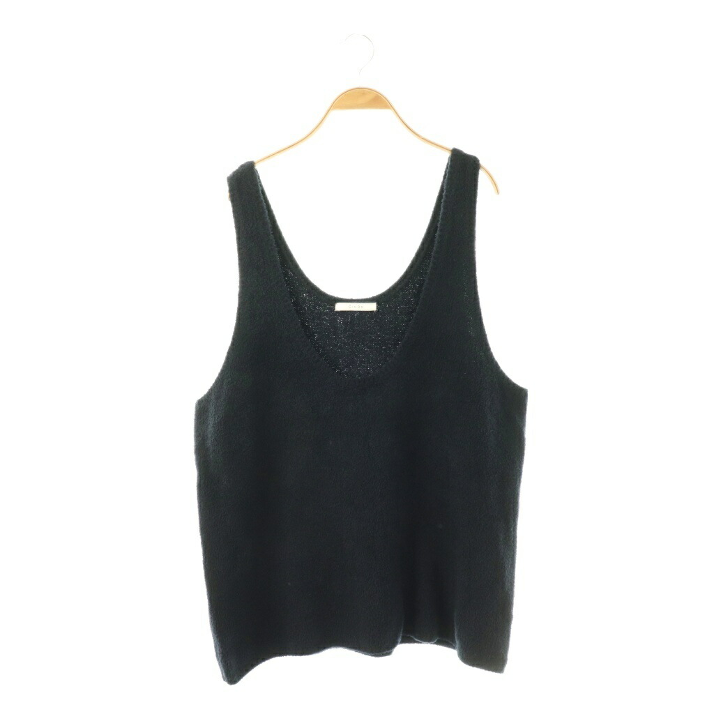【中古】チノ CINOH KNIT TANK TOP (GOTS) タンクトップ ニット セーター 38 ネイビー /DO ■OS ■SH レディース 【ベクトル 古着】 260309