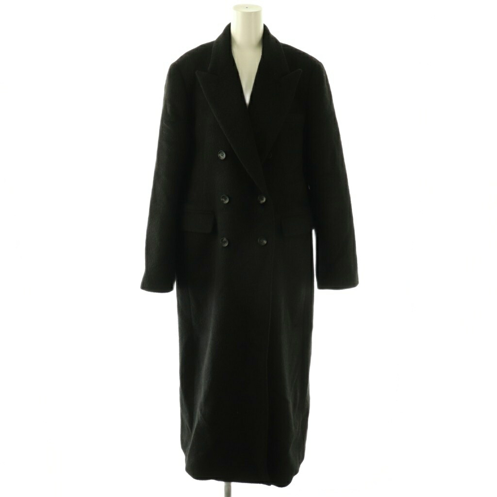 【中古】スナイデル SNIDEL 25AW HIGH QUALITY チェスターロングコート 絨毛 アルパカ混 1 黒 黒いこと SWFC255021 /KU レディース 【ベクター 古着】 260316 コート・ジャケット-レディースファッション