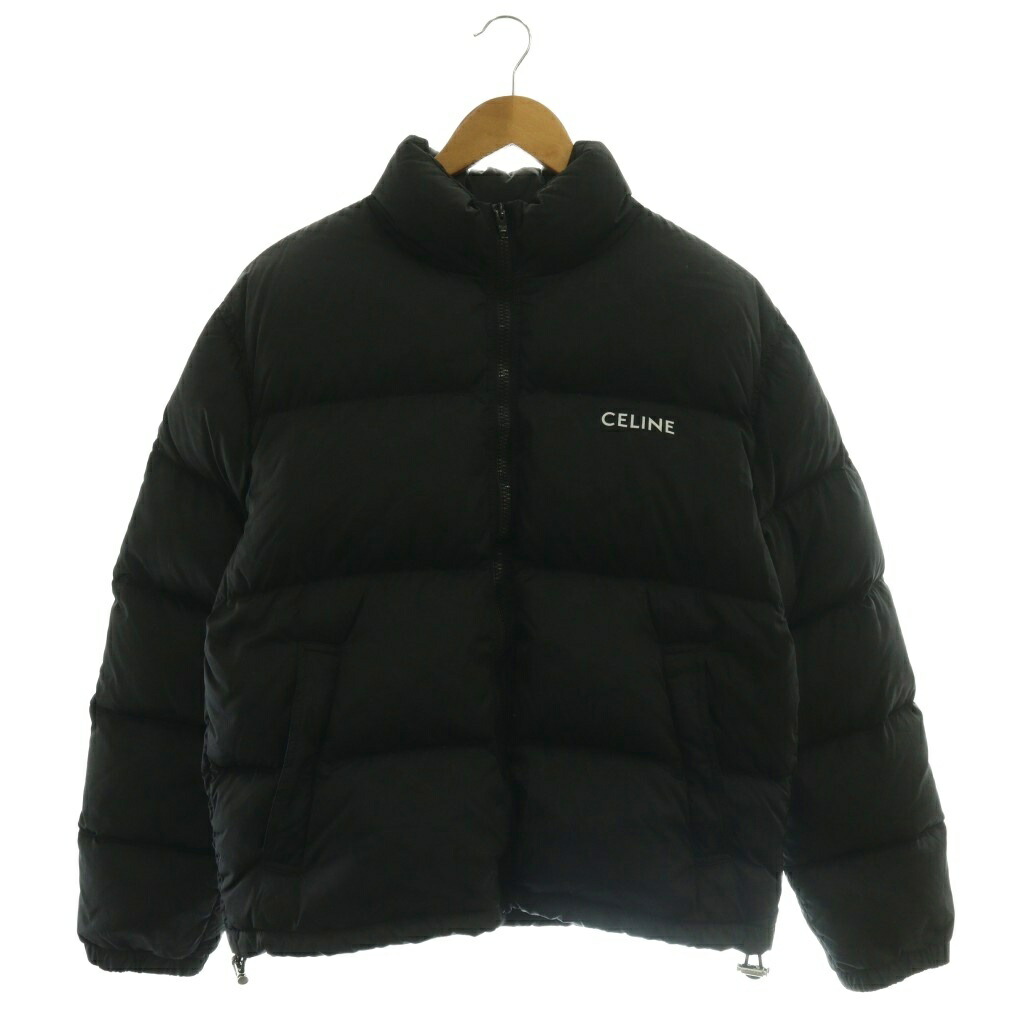 【中古】セリーヌ CELINE トリオンフ 総柄 落ち込む 上衣 アウター ジップアップ 44 黒 黒いこと 2W31A795W /NR ■os ■AD メンズ 【ベクター 古着】 260313