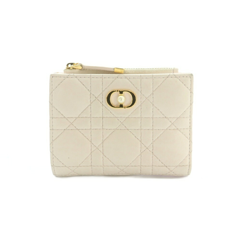 【中古】ディオール Christian Dior Jolie Dahlia ウォレット 金入れ 二つ折り 釣り銭入れ カナージュステッチ 点火装置さくら色 /MI ■os ■OH レディース 【ベクター 古着】 260319