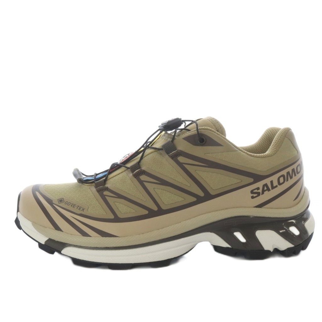 【中古】サロモン Salomon XT-6 GORE-TEX スニーカー 置き目はね除ける USW7.5 ベージュ /YO3 レディース 【ベクター 古着】 260312