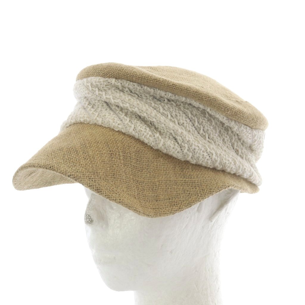 【中古】マチュアーハ mature ha. ジュートドレープハット 帽子 ベージュ /YO29 レディース 【ベクトル 古着】 260317
