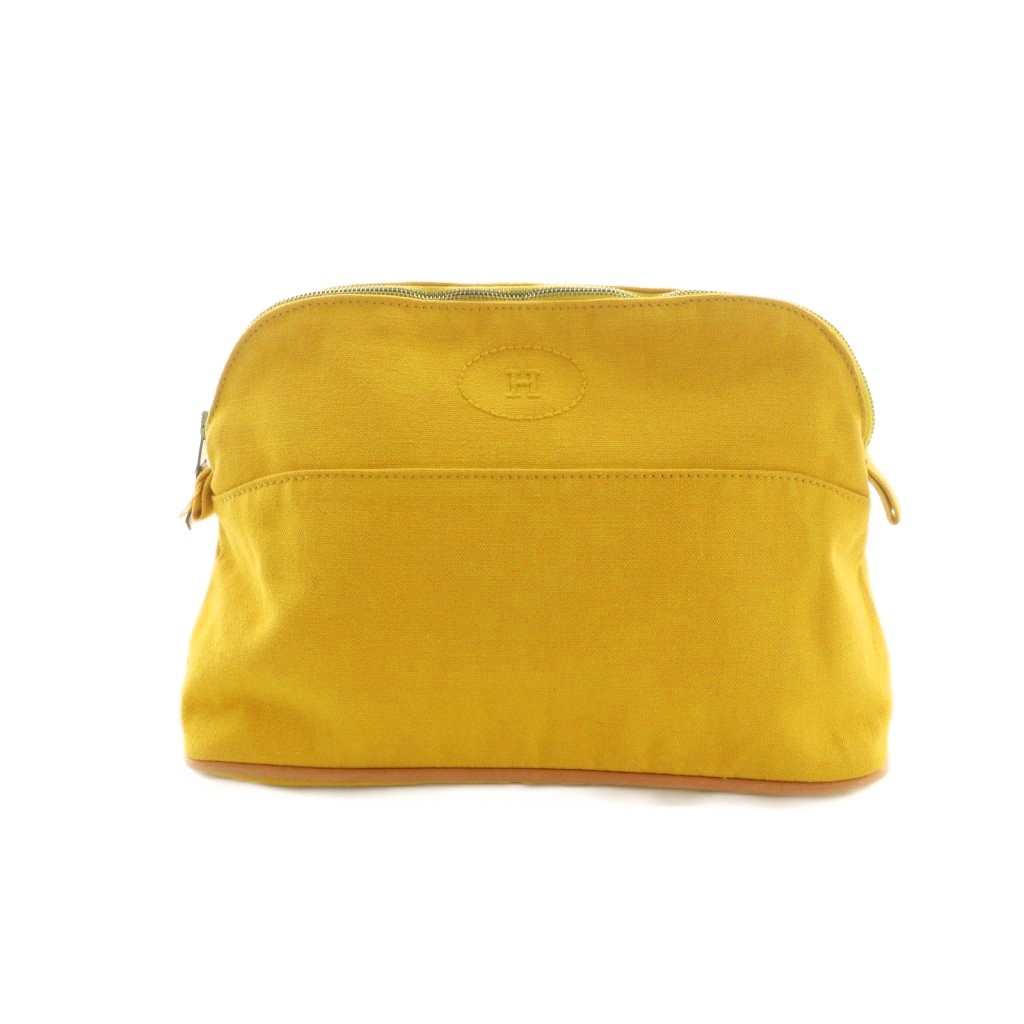 【中古】エルメス HERMES ボリードポーチ MM 25 黄味がかった /MI ■os ■OH ■SH レディース 【ベクター 古着】 260319