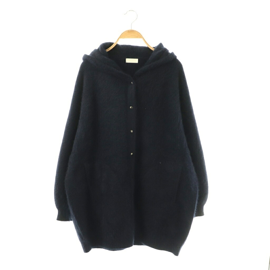 【中古】ボールジー BALLSEY トゥモローランド 25AW フォックスヤク フーディーカーディガン ニット S 濃紺 /MI ■OS レディース 【ベクトル 古着】 260316｜ブランド古着の買取販売ベクトル