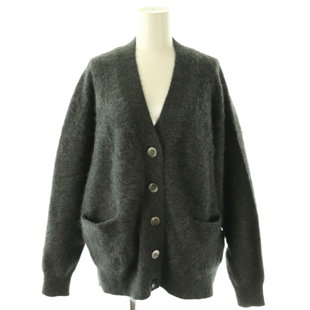 【中古】プルミエ アロンディスモン 1er Arrondissement 24AW FOXアルパカ Vネックカーディガン ニット グレー /DF ■OS レディース 【ベクトル 古着】 260318 9,424円