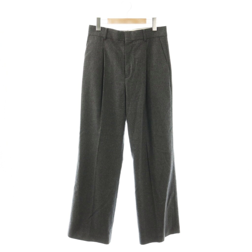 【中古】ドゥーズィエムクラス DEUXIEME CLASSE エブリデイアイライク EVERYDAY I LIKE Modern Wide ワイドパンツ 38 チャコールグレー /ES ■OS レディース 【ベクトル 古着】 260323