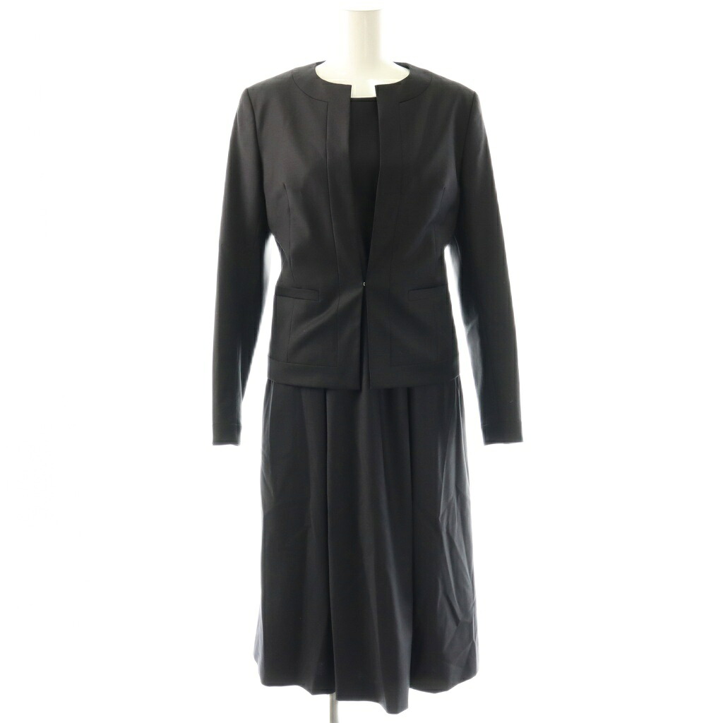 【中古】セオリーリュクス theory luxe Executive セットアップ ジャケット ワンピーススーツ フォーマル 036 ブラック /ES ■OS レディース 【ベクトル 古着】 260326