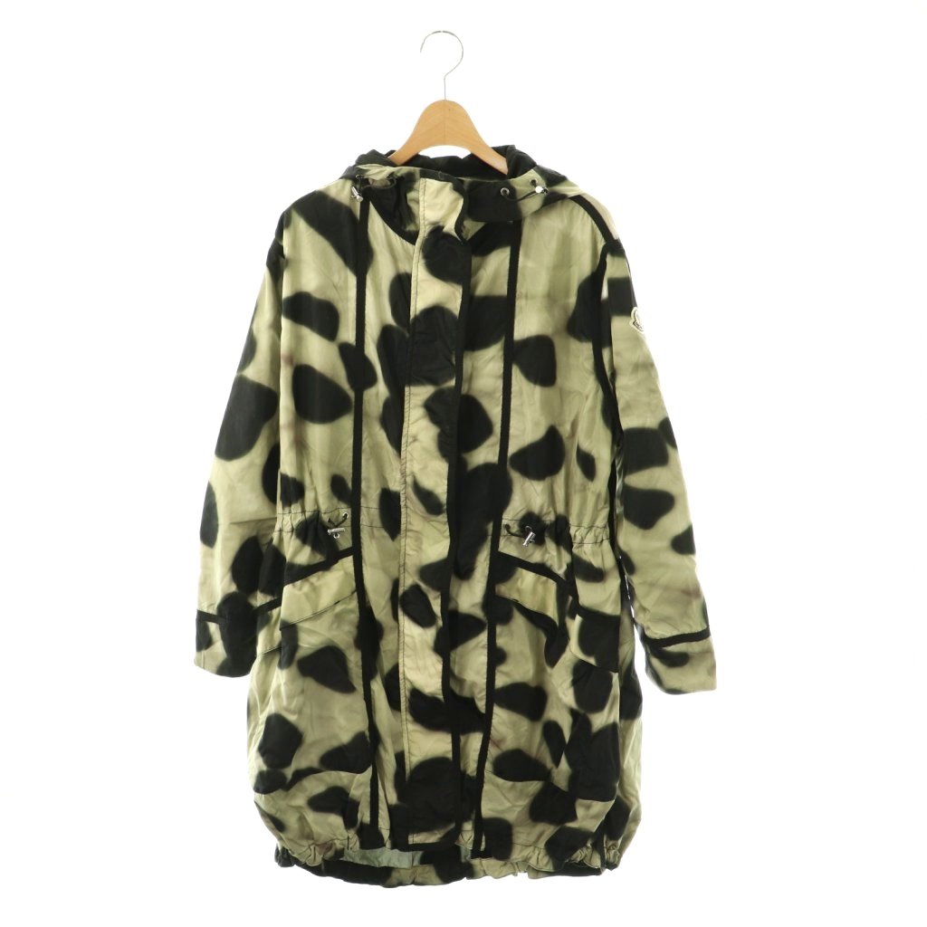 【中古】モンク線路 MONCLER アンタレス ANTARES 総柄 ナイロン上衣 薄墨色 黒 黒いこと /SS ■os レディース 【ベクター 古着】 260330