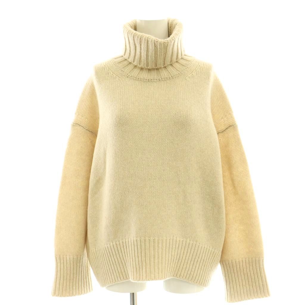 【中古】ギャルリーヴィー GALERIE VIE トゥモローランド ファインウール ハイネックプルオーバーニット セーター S ベージュ /SS ■OS ■SH レディース 【ベクトル 古着】 260327