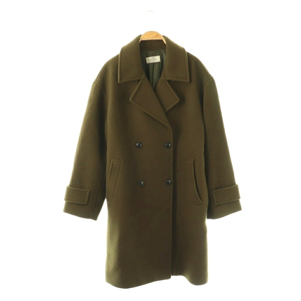 【中古】ジャーナルスタンダード レリューム JOURNAL STANDARD relume 25AW ピュアラムロングコート アウター 総裏地 36 モスグリーン /DO ■OS レディース 【ベクトル 古着】 260326｜ブランド古着の買取販売ベクトル 11,175円