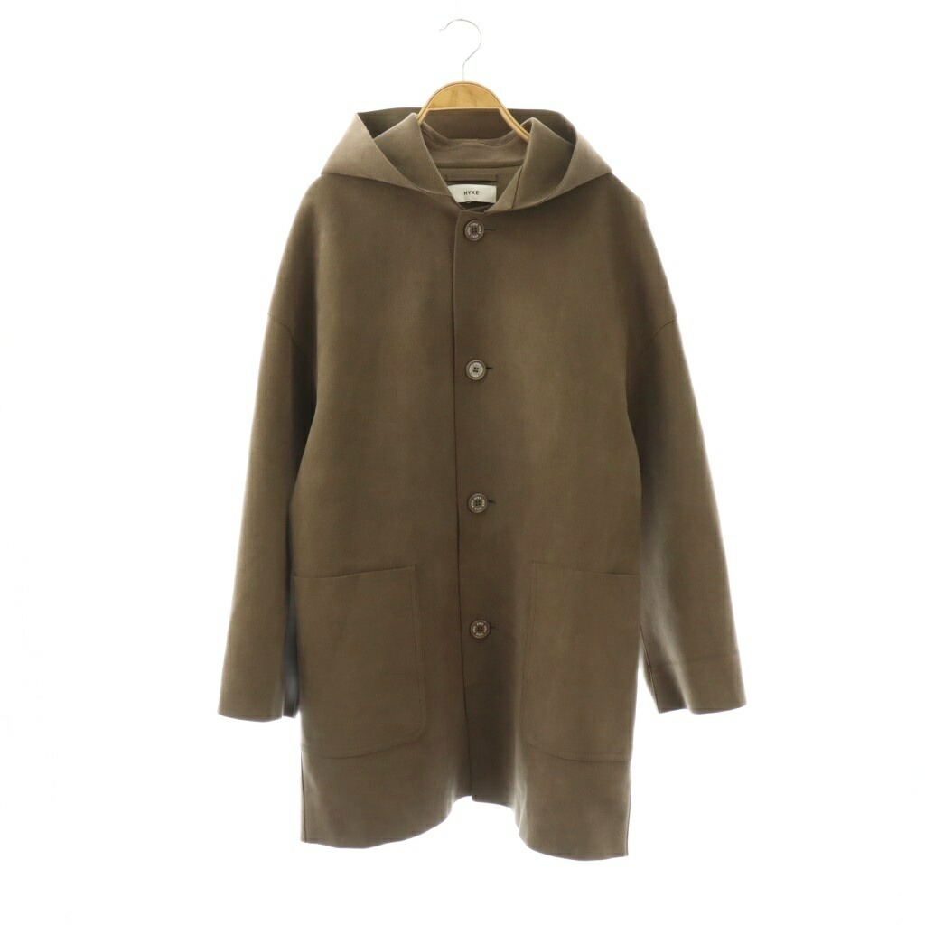 【中古】山歩き HYKE HOODIE JACKET フェイクスエード 上衣 アウター モカ赤銅色 /CX ■os レディース 【ベクター 古着】 260409