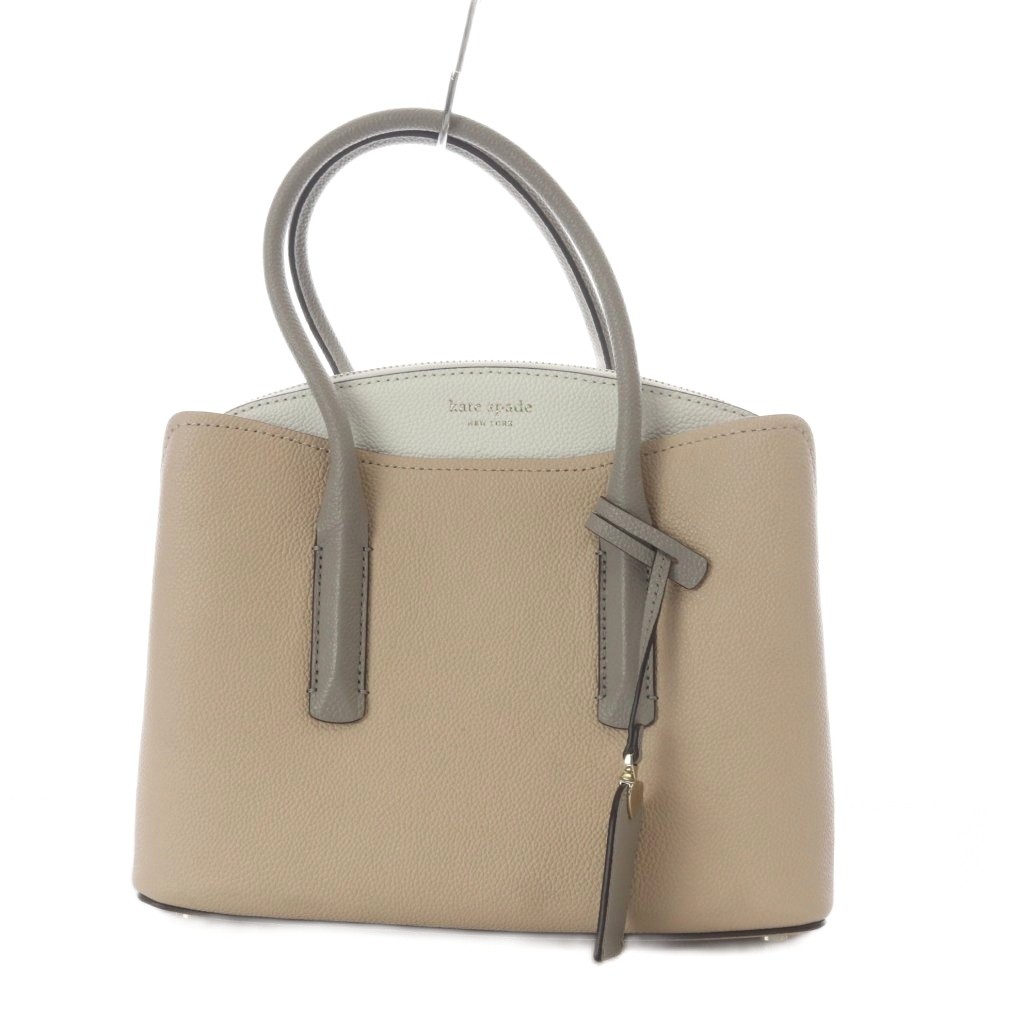 【中古】ケイトスペード KATE SPADE ミディアムサッチェル ハンドバック なめし革 さくら色 白いこと PXRUA161 /YO11  レディース 【ベクター 古着】 260416