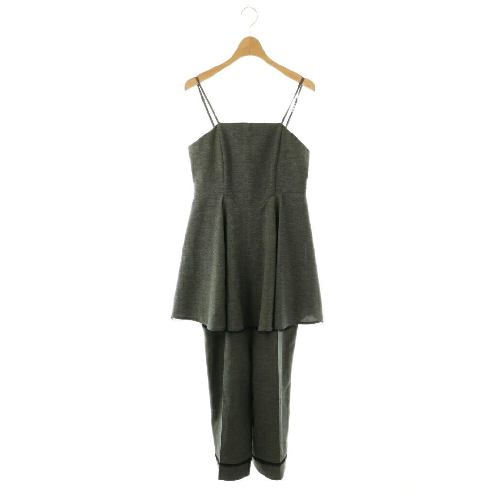 【中古】未使用品 アメリヴィンテージ Ameri VINTAGE 26SS TWEED PEPLUM CAMI ROMPERS ロンパース オールインワン XS グレー /CX ■OS レディース 【ベクトル 古着】 260403｜ブランド古着の買取販売ベクトル