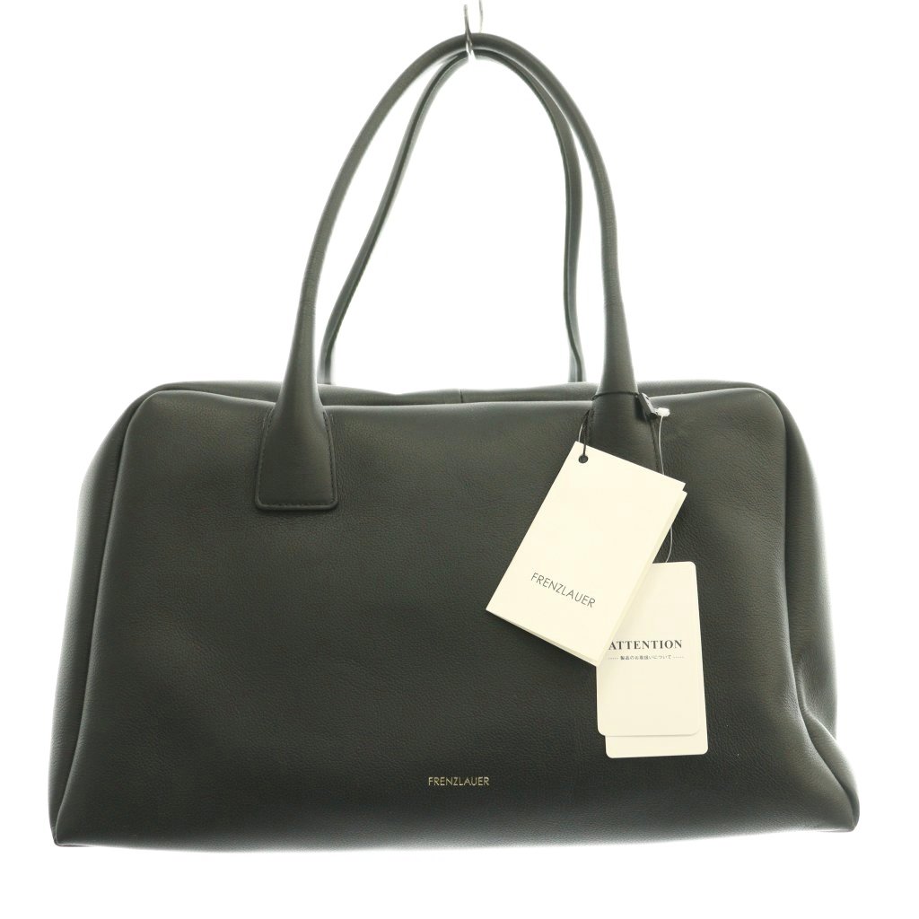 【中古】フランツロアー FRENZLAUER 24AW BOWLING BAG ボウリング御徒面子 豆の町 お手々 なめし革 牛皮 壱色合い 黒 黒いこと 24092510000730 /BB レディース 【ベクター 古着】 260406
