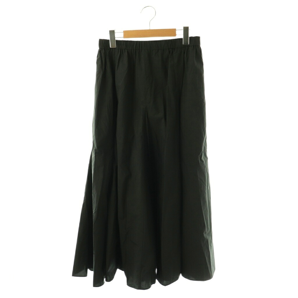【中古】未使用品 23区 オンワード樫山 24SS 【洗える】ナイロンコットンタフタ フレアスカート ロング 40 ブラック /HK ■OS レディース 【ベクトル 古着】 260406