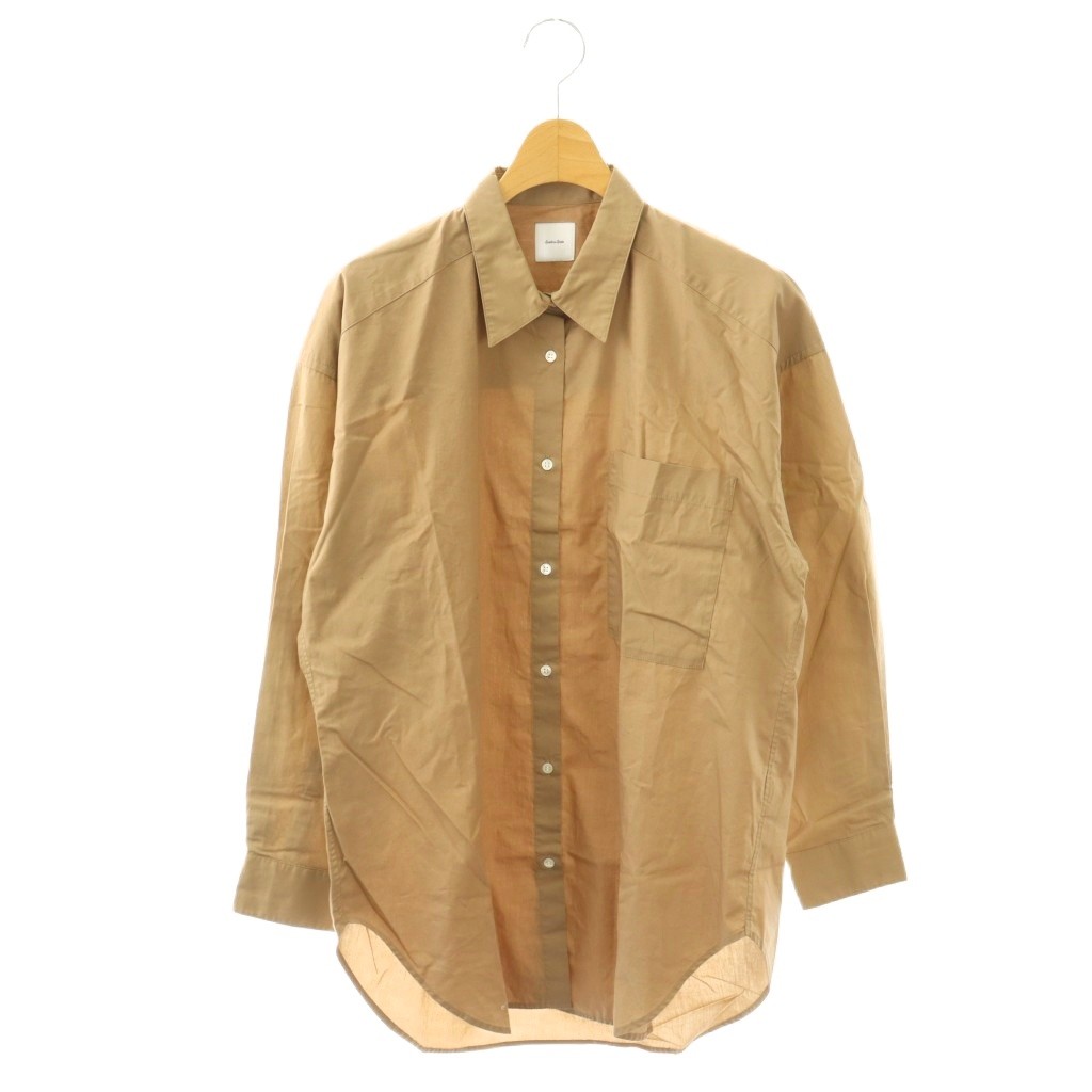 【中古】スピック&スパン Spick&Span 24AW 50コットンオーバーシャツ ブラウス ベージュ /CX ■OS レディース 【ベクトル 古着】 260403