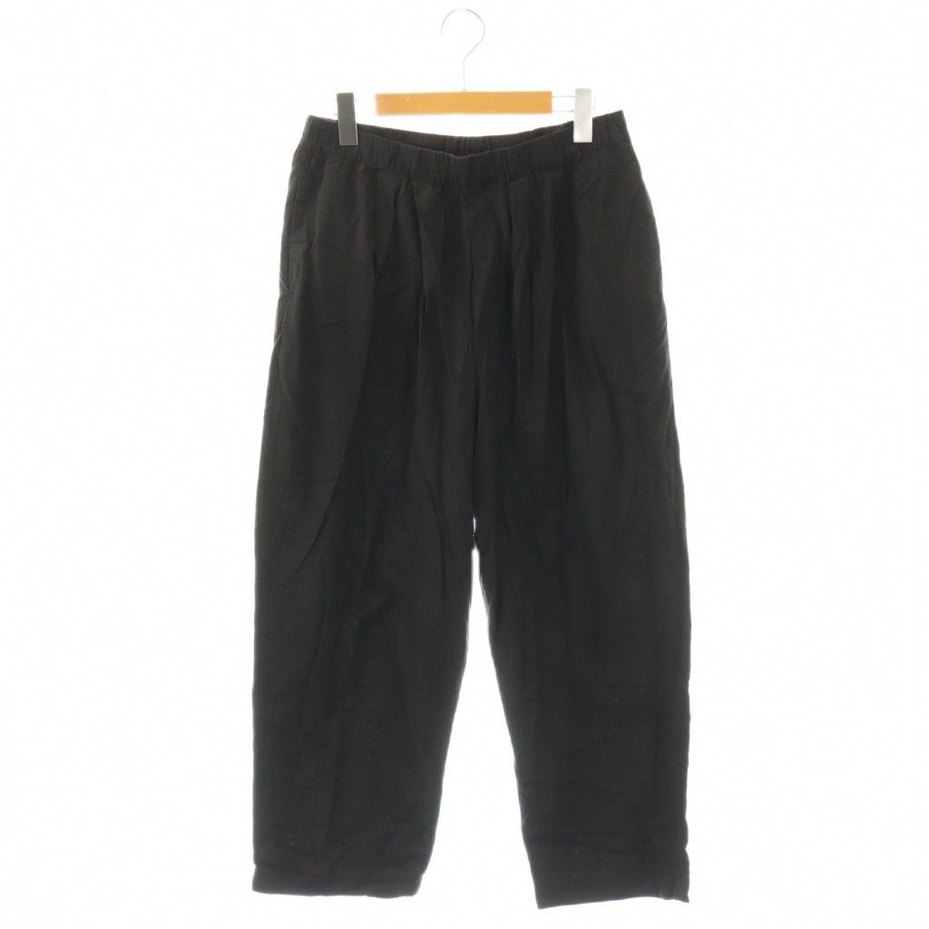 【中古】ジャーナルスタンダード ラックス JOURNAL STANDARD LUXE 24SS シアサッカー イージーパンツ 黒 ブラック /SS ■OS レディース 【ベクトル 古着】 260406