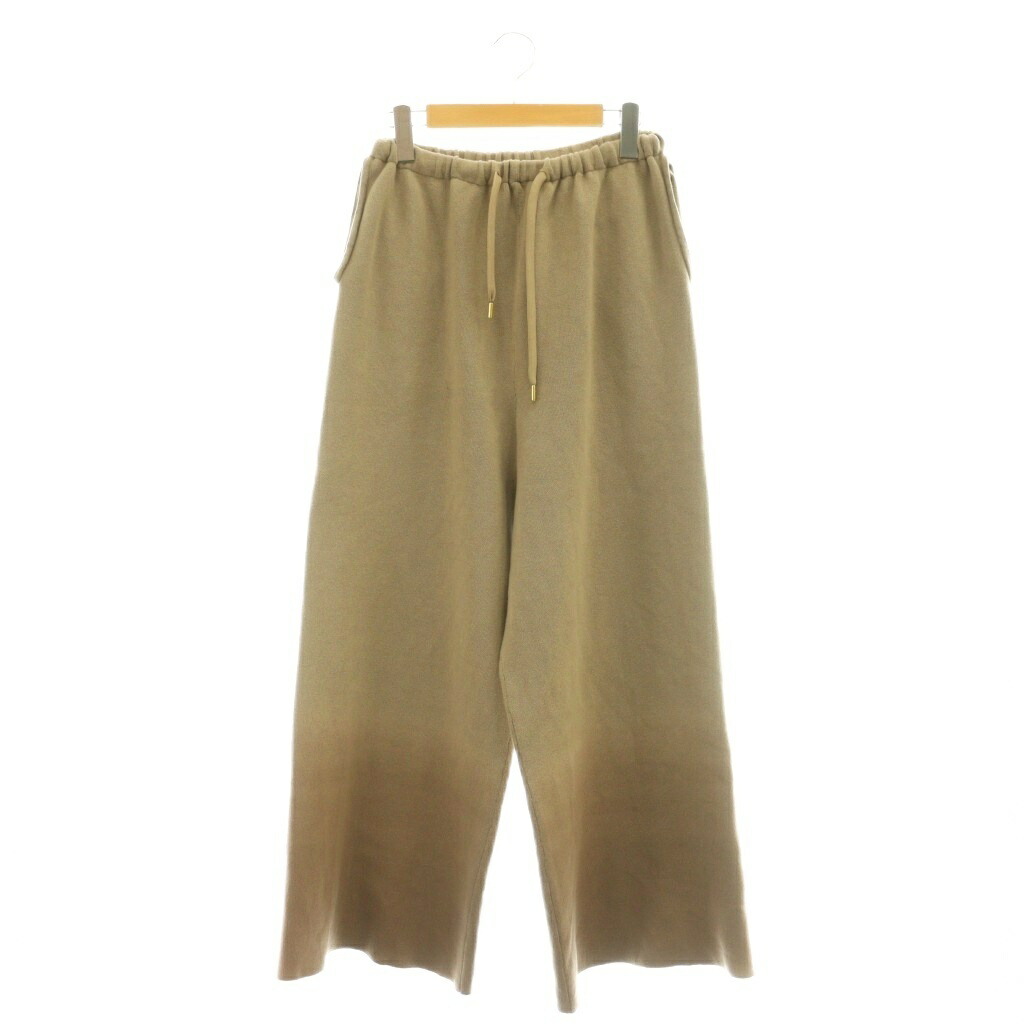 【中古】ジェイジェイマーサー J.J.Mercer 25AW GRADATION KNIT PANTS ニットパンツ イージー LAppartement取り扱い 36 ベージュ /DF ■OS レディース 【ベクトル 古着】 260409