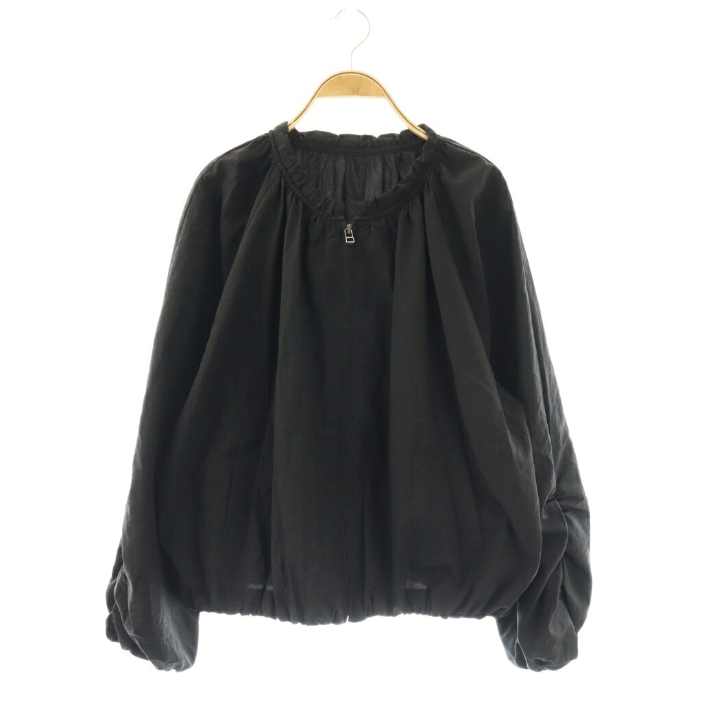 【中古】モガ MOGA ナイロンワッシャーバルーンショートブルゾン 上衣 2 黒 /SY ■os レディース 【ベクター 古着】 260415