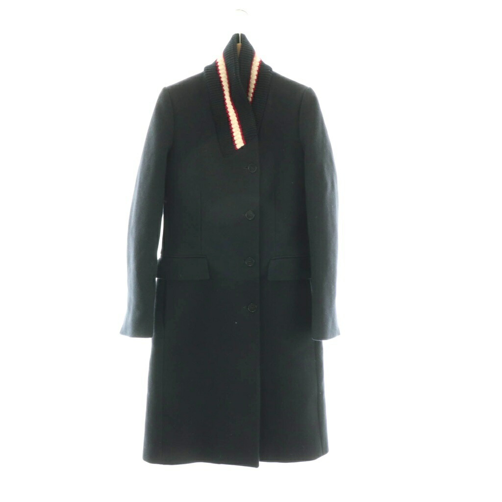 【中古】ステラマッカートニー STELLA McCARTNEY ロング厚地の外套 編み物うつり変わり 36 米国海軍 マルチ色つや /ES ■os レディース 【ベクター 古着】 260424