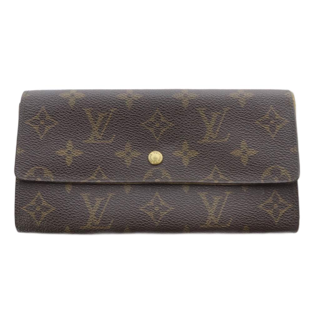 【中古】ルイヴィトン LOUIS VUITTON モノグラム ポシェット ポルト モネ クレディ 長財布 茶色 ブラウン M61723 /SR ■OH レディース 【ベクトル 古着】 260518|ブランド古着の買取販売ベクトル