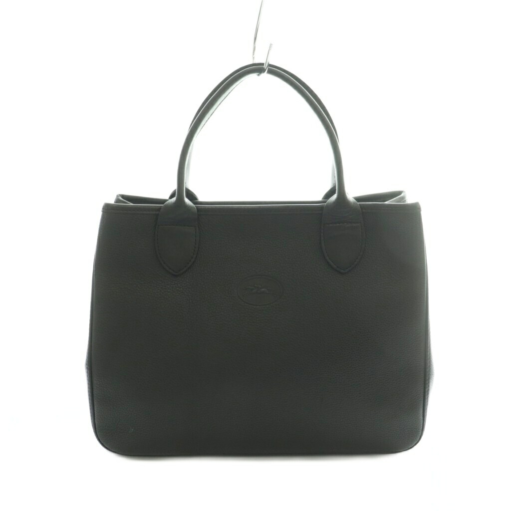 【中古】ロンシャン LONGCHAMP ハンドバック なめし革 黒 /MI ■os レディース 【ベクター 古着】 260415