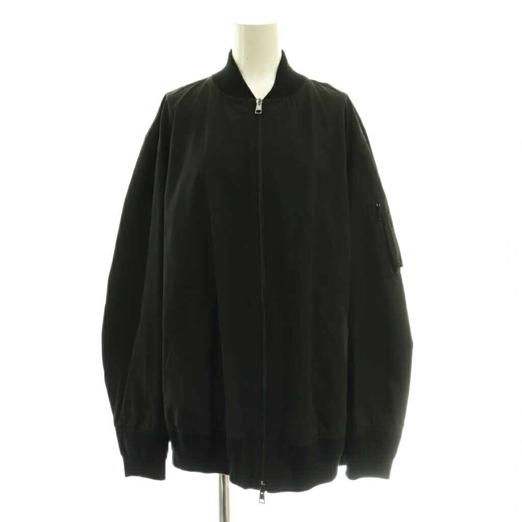 【中古】ロベルトコリーナ ROBERTO COLLINA バックタック ジップブルゾン ジャケット L ブラック /CX ■OS レディース 【ベクトル 古着】 260420|ブランド古着の買取販売ベクトル