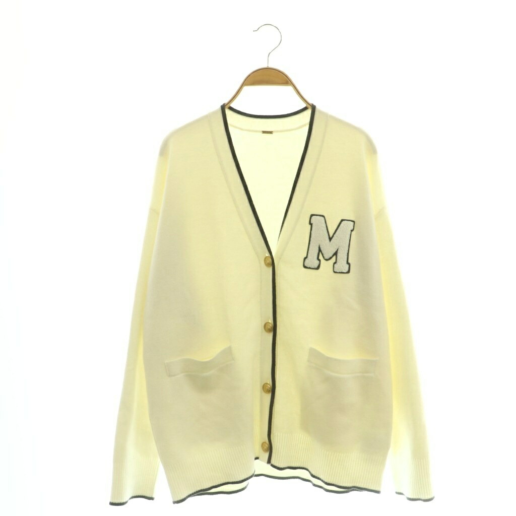 【中古】ミラオーウェン Mila Owen 25SS アップリケひな型 金名取り草V素っ首編み物 ジレー F 白いこと /DF ■os レディース 【ベクター 古着】 260416