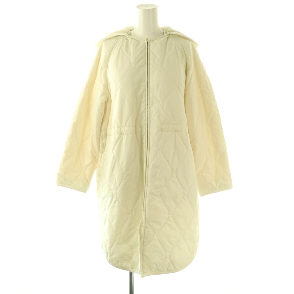 【中古】23区 オンワード樫山 24AW 中綿 ロング パディング アウター コート 32 オフホワイト CMWSCW0411 /NR ■OS レディース 【ベクトル 古着】 260418｜ブランド古着の買取販売ベクトル