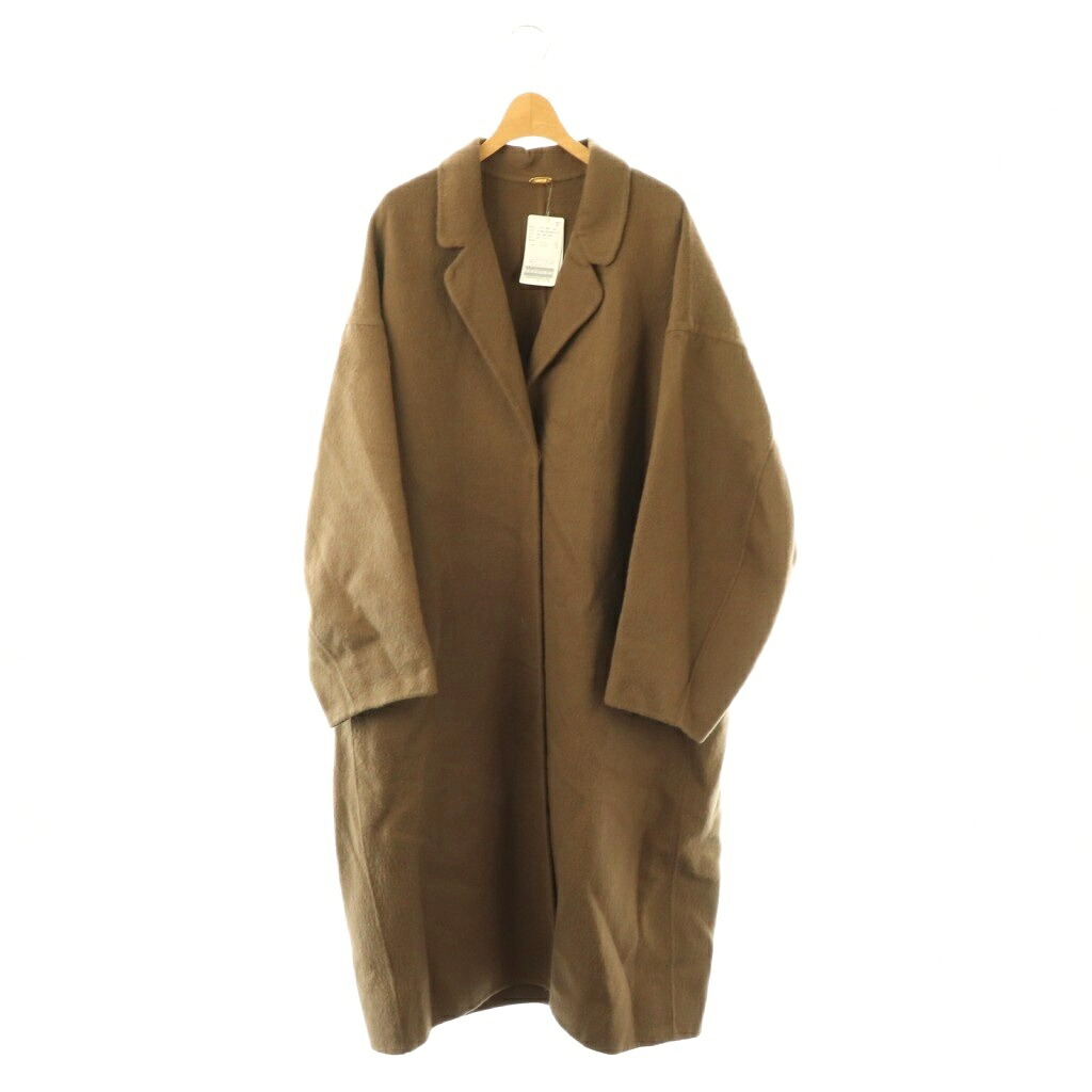 【中古】未使用品 ミューズ ドゥーズィエム クラス MUSE de Deuxieme Classe 25AW アンゴラ混 リバーコート チェスターコート 38 ブラウン /ES ■OS ■SH レディース 【ベクトル 古着】 260428｜ブランド古着の買取販売ベクトル