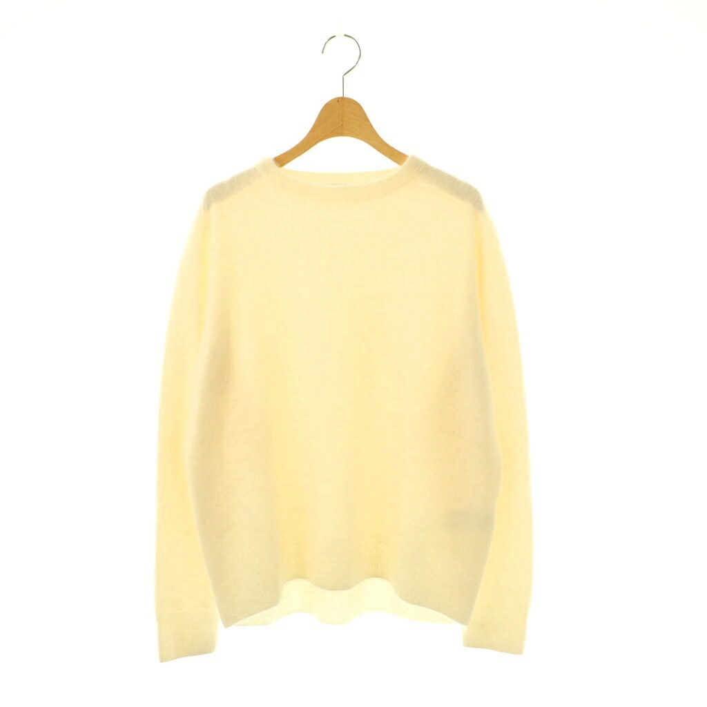 【中古】エイトン ATON GARMET DYE CASHMERE CREWNECK SWEATER セーター ニット 長袖 02 ホワイト /HK ■OS レディース 【ベクトル 古着】 260421｜ブランド古着の買取販売ベクトル