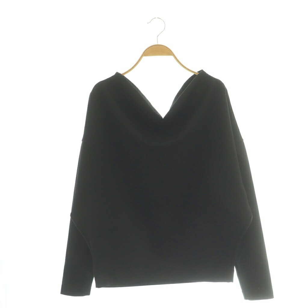 【中古】ムーサ ドゥーズィエム 社会階級 MUSE de Deuxieme Classe 25AW PRIMEWOOL PONTE ティーシャツ カットソー 長袖 黒 /SY ■os レディース 【ベクター 古着】 260420