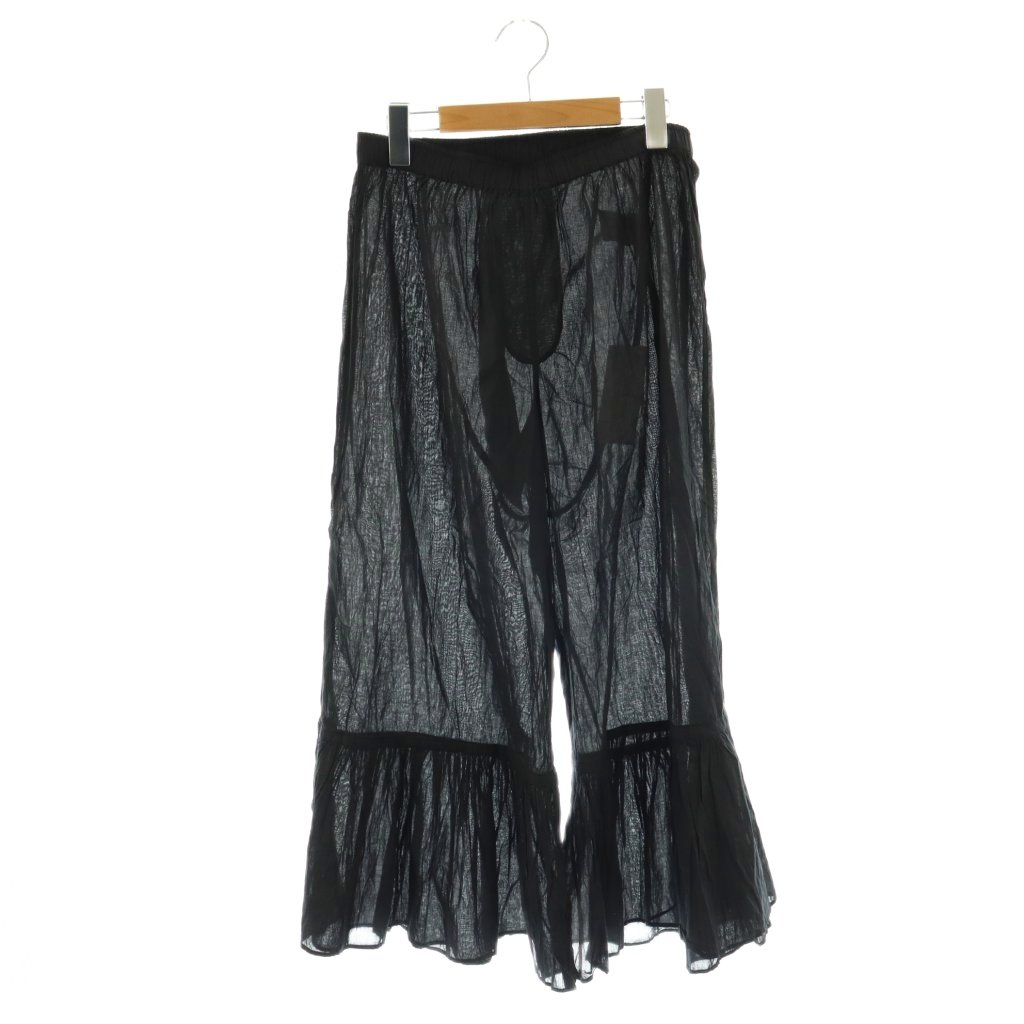 【中古】ヴェリテクール Veritecoeur ST-100L エレファントパンツ Long ワイド コットン F 黒 /NR ■OS ■SH レディース 【ベクトル 古着】 260421