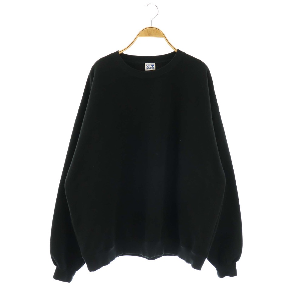 【中古】シールーム・リン Sea Room lynn Volume Sweat ティーシャツ 汗水 調教師 裏起毛 厚地の外套大きさ 長袖 F 黒 黒いこと /HS ■os レディース 【ベクター 古着】 260427