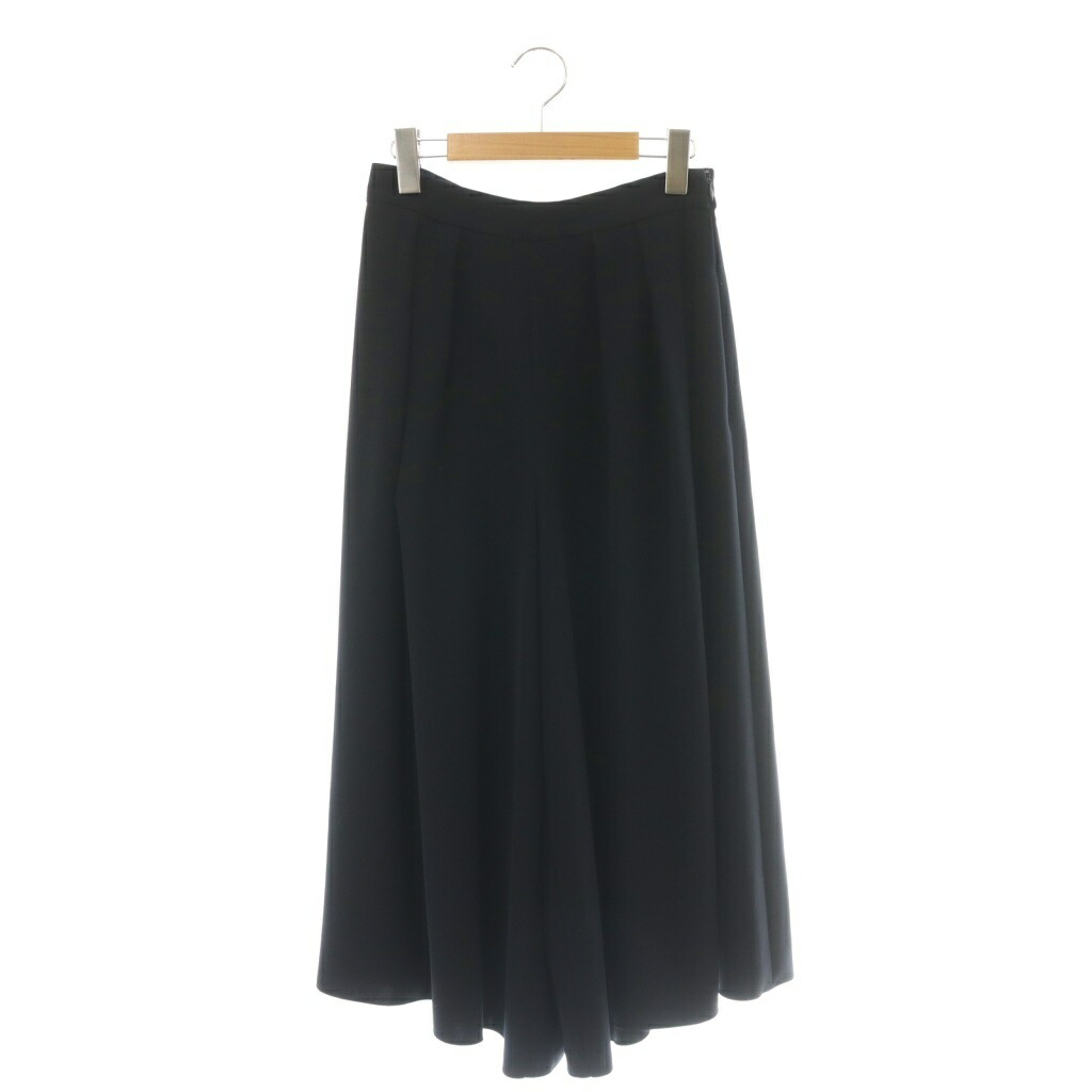 【中古】フォクシーニューヨーク FOXEY NEW YORK Marlene ワイドフレアパンツ タック クロップド 38 ネイビー 41105 /CX ■OS レディース 【ベクトル 古着】 260427|ブランド古着の買取販売ベクトル