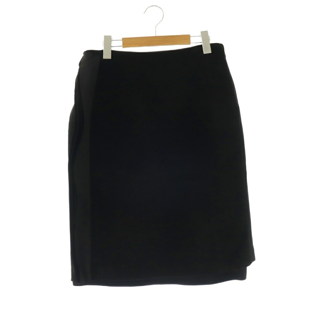 【中古】ジルサンダー JIL SANDER 25AW ベルベットレイヤースカート 膝丈 タイト 34 ブラック J03MA0266 /DO ■OS ■SH レディース 【ベクトル 古着】 260428|ブランド古着の買取販売ベクトル