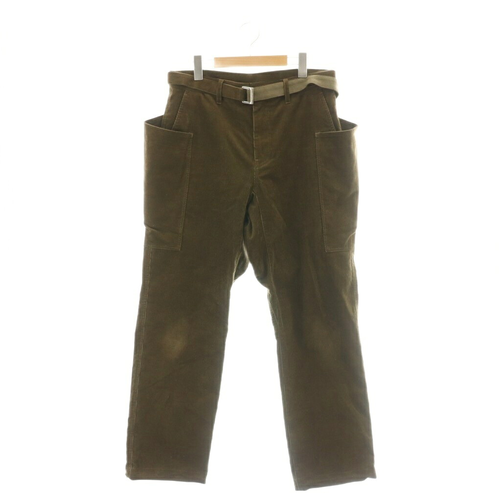 【中古】サカイ sacai 25-03819M Corduroy Pants コール天ズボン下 細工物ズボン下 胴締め付き添い人 2 赤銅色 /ES ■os ■SH メンズ 【ベクター 古着】 260427