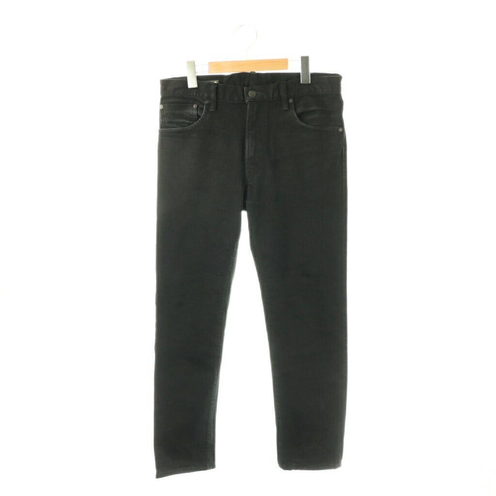 【中古】マインデニム MINEDENIM N.Slim Tapered STR 5pocket OWS デニムパンツ ジーンズ 7 ブラック /DF ■OS ■SH メンズ 【ベクトル 古着】 260427