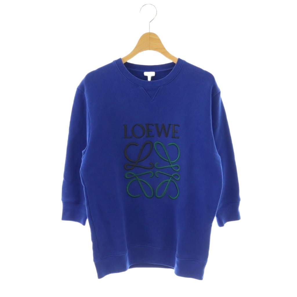 【中古】ロエベ LOEWE アナ瓦刺しゅう汗水 七分袖 XS 青色 黒いこと 緑であること /DO ■os メンズ 【ベクター 古着】 260428