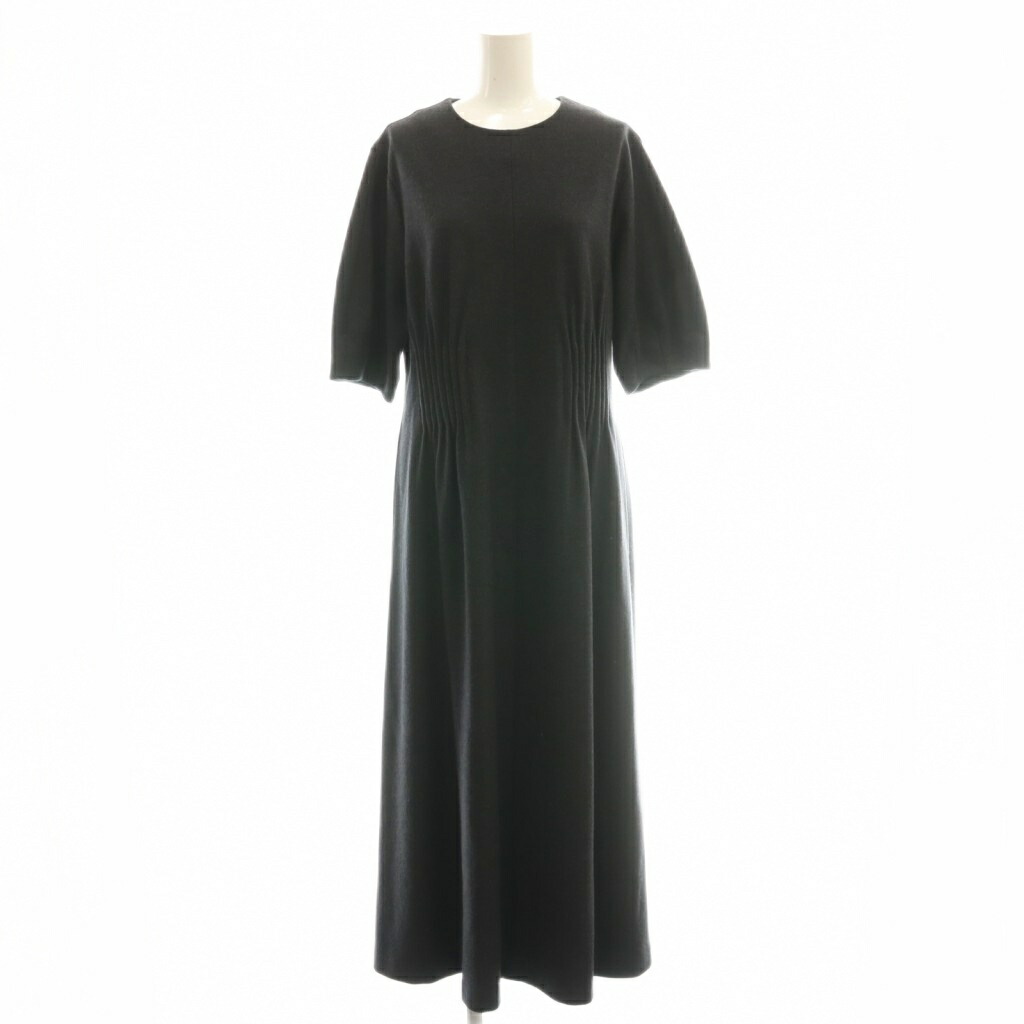 【中古】セオリーリュクス theory luxe RIO JERSEY ANNISE 衣装 ギャザー 羊毛 38 濃灰色 /CX ■os レディース 【ベクター 古着】 260502