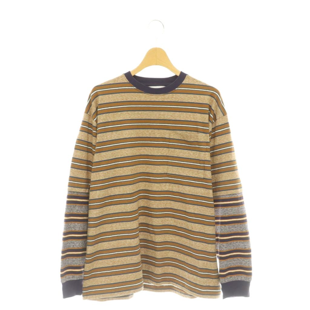 【中古】フィーニー PHEENY 25AW MULTI BORDER LAYERED L/S ロングスリーブTシャツ ボーダー カットソー 長袖 F ブラウン /HK ■OS ■SH メンズ 【ベクトル 古着】 260511｜ブランド古着の買取販売ベクトル