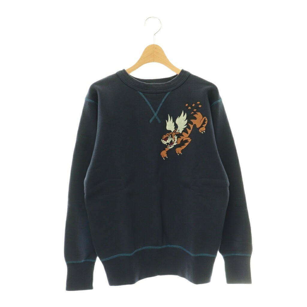 【中古】バズリクソンズ BUZZ RICKSON&rsquo;S フライングタイガース 前V スウェット トレーナー 裏起毛 長袖 M 紺 ネイビー /HS ■OS ■AD メンズ 【ベクトル 古着】 260508｜ブランド古着の買取販売ベクトル 8,322円