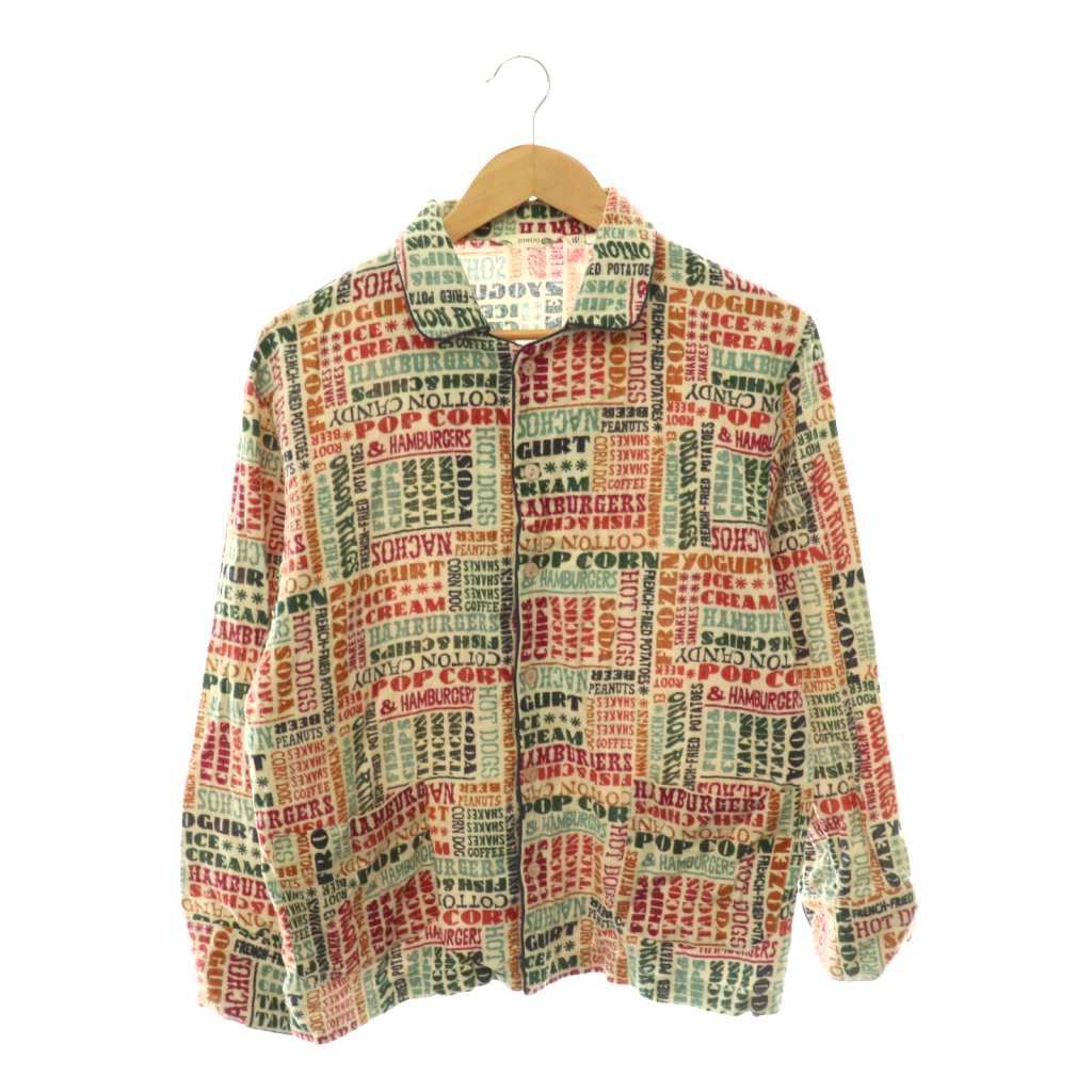 【中古】ビームスボーイ BEAMS BOY BINDU 別注 フードプリントパジャマシャツ 総柄 長袖 マルチ色つや /HK ■os レディース 【ベクター 古着】 260519