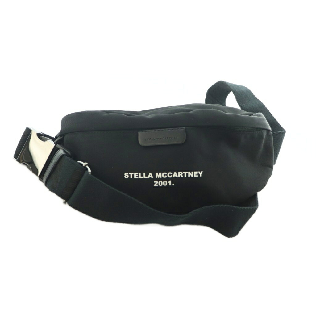 【中古】ステラマッカートニー STELLA McCARTNEY 上半身御徒面子 ロゴタイプ刷り上げる ロゴタイプ肩肉 黒 W8499 /MI ■os レディース 【ベクター 古着】 260519
