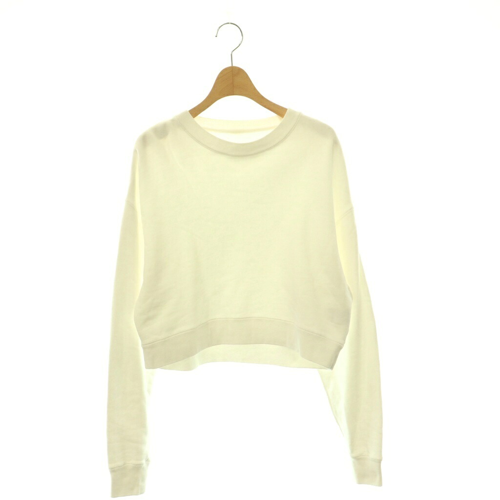 【中古】ミューズ ドゥーズィエム クラス MUSE de Deuxieme Classe 24SS DROP スウェット トレーナー クロップド 長袖 F 白 ホワイト 24070500401010 /HS ■OS レディース 【ベクトル 古着】 260515｜ブランド古着の買取販売ベクトル